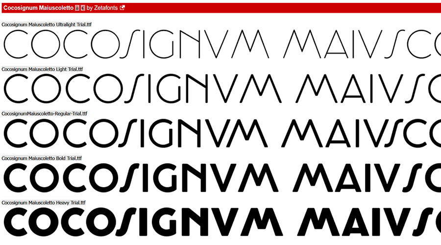 Cocosignum Maiuscoletto Free Font