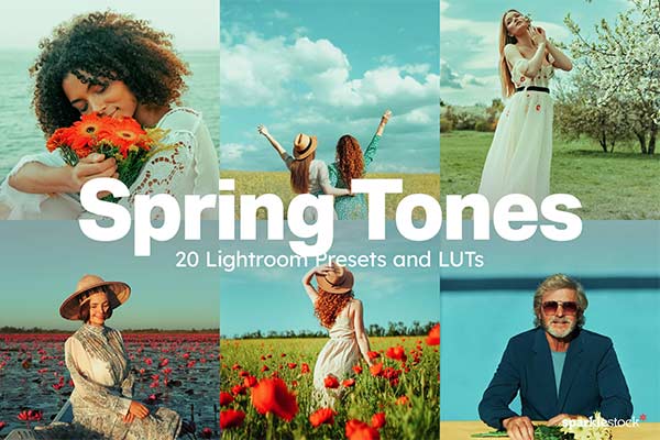 20 Spring Tones Lightroom Presets and LUTs