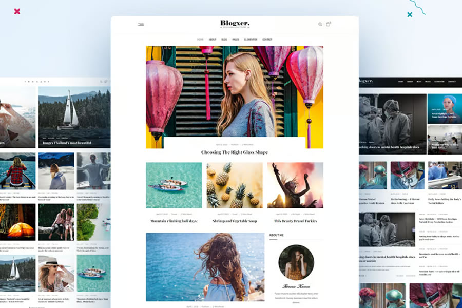 Bloxer free wordpress theme wp responsive magazine news blog