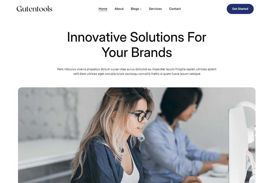 Gutentools WordPress Theme