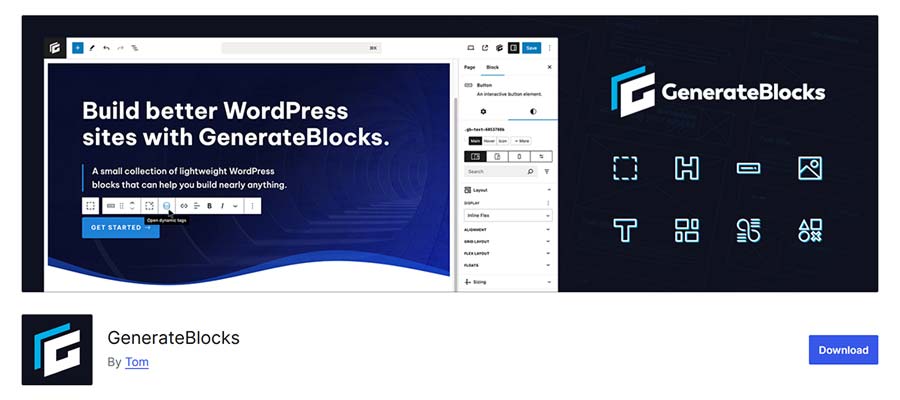 GenerateBlocks WordPress Plugin