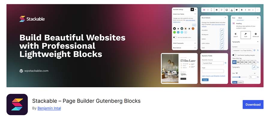 Stackable WordPress Plugin