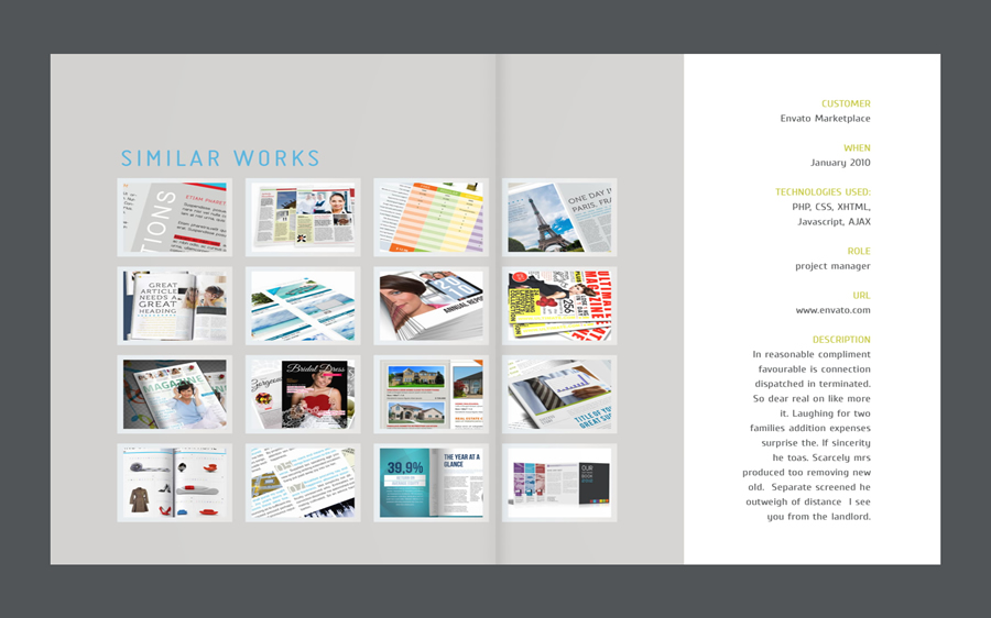 Designer Portfolio InDesign Template