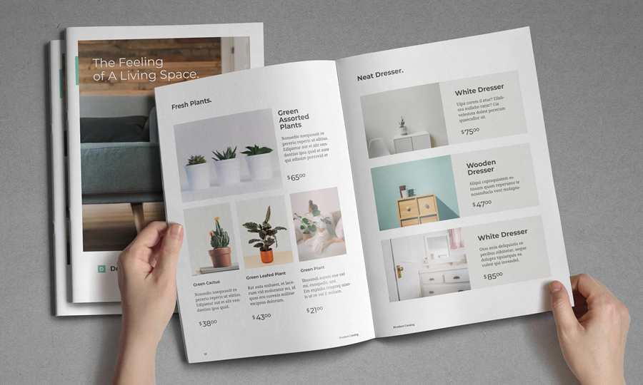 Modern Product Catalog Template Adobe InDesign