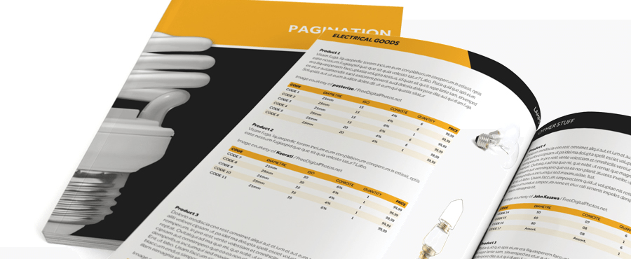 Yellow & Black Product Catalog Template Adobe InDesign Free to Download