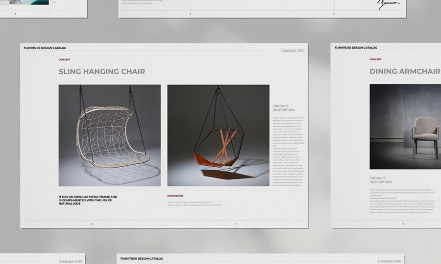 Furniture Product Catalog Template Adobe InDesign