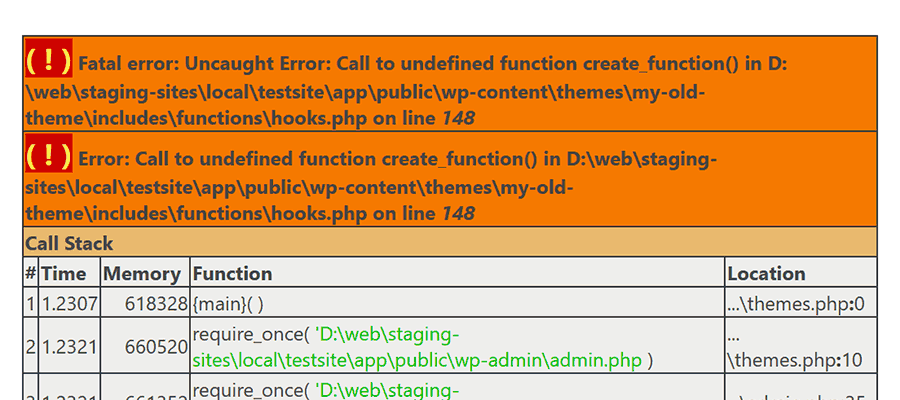 Debug your PHP code and tell your favorite AI tool about any errors you find.