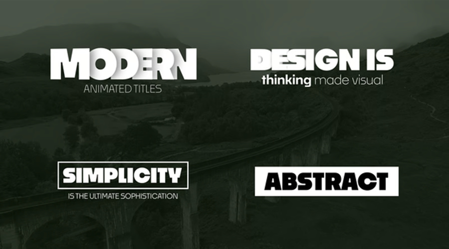 4K Text Animation Preset MOGRT Video Template Premiere Pro