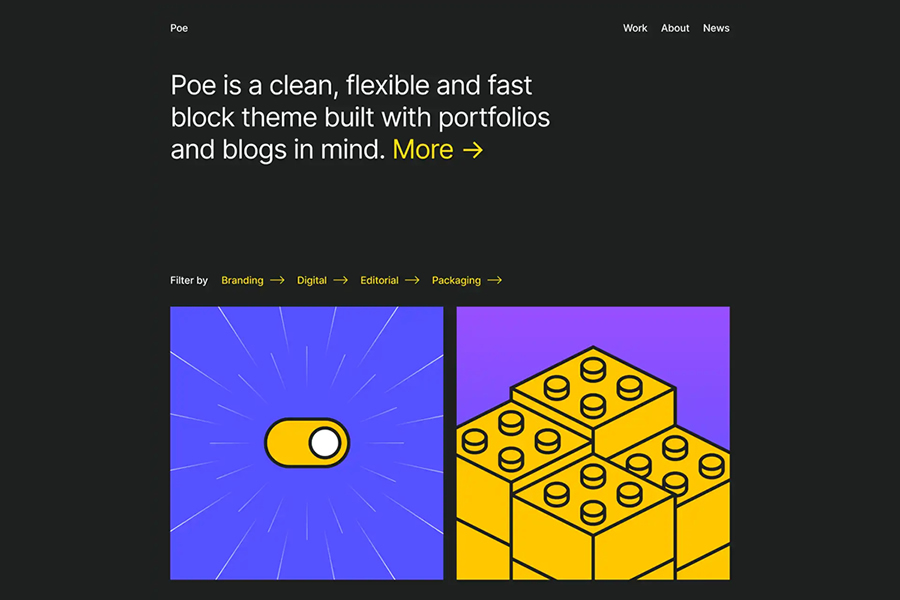 Poe WordPress Theme