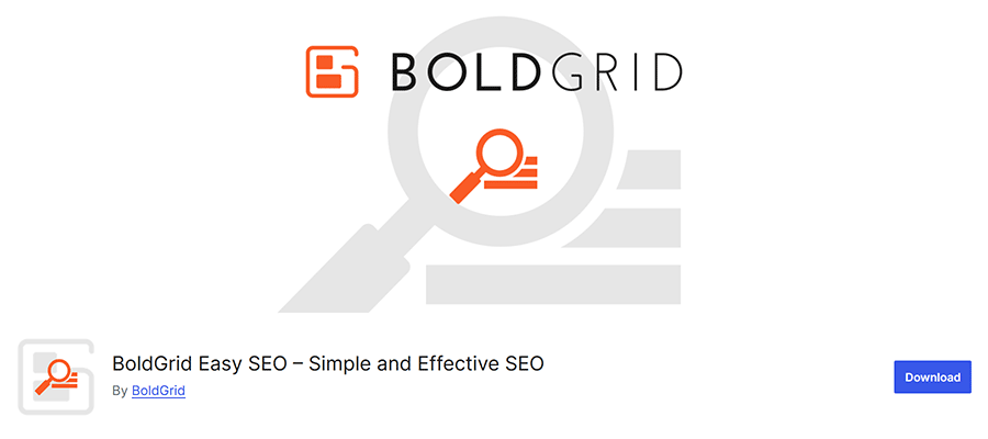 BoldGrid Easy SEO WordPress plugin