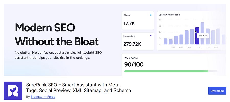 SureRank SEO WordPress plugin