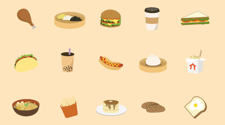 Food Illustrations Icon Set Figma