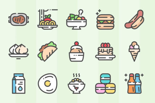 20+ Best Free Food Icon Sets for Designers