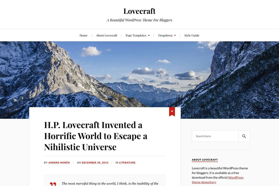  wordpress theme personal blog blogger blogging