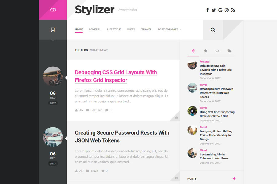  wordpress theme personal blog blogger blogging