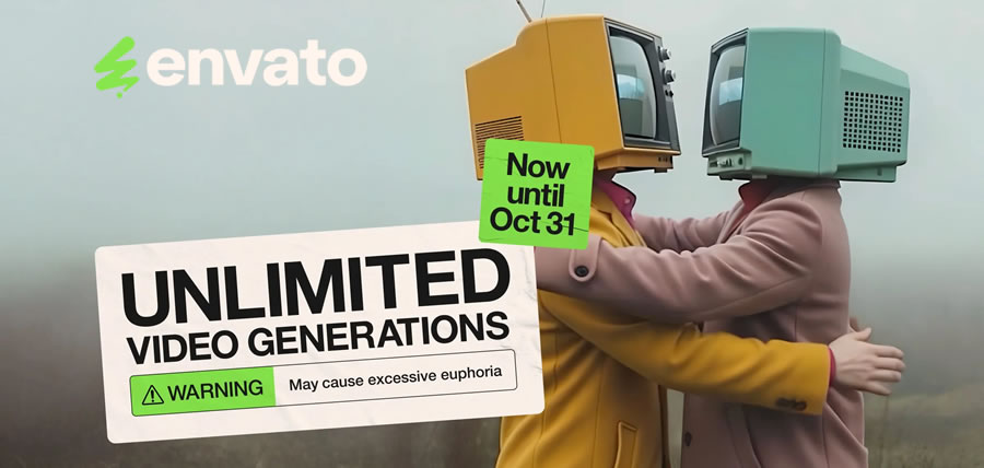 Unlimited Video Generations at Envato Elements