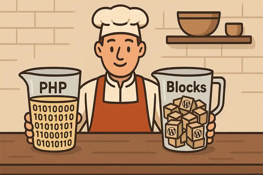 WordPress blocks can replace the need for hard-coded theme templates