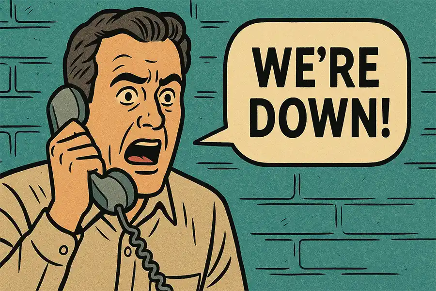 A service outage can leave your clients in a panic