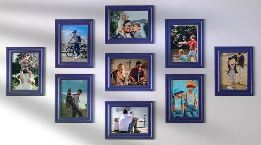 Wall Gallery Photo Slideshow After Effects Template