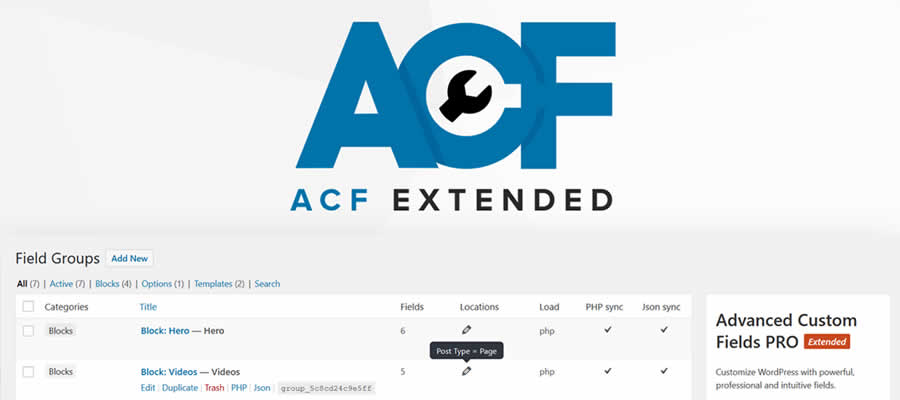 Advanced Custom Fields: Extended