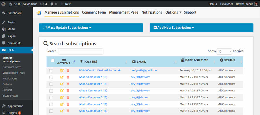 Subscribe To Comments Reloaded