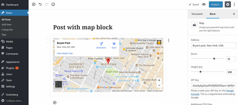 Map Block for Google Maps