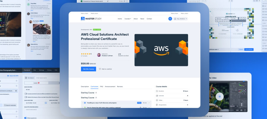Complemento MasterStudy para WordPress
