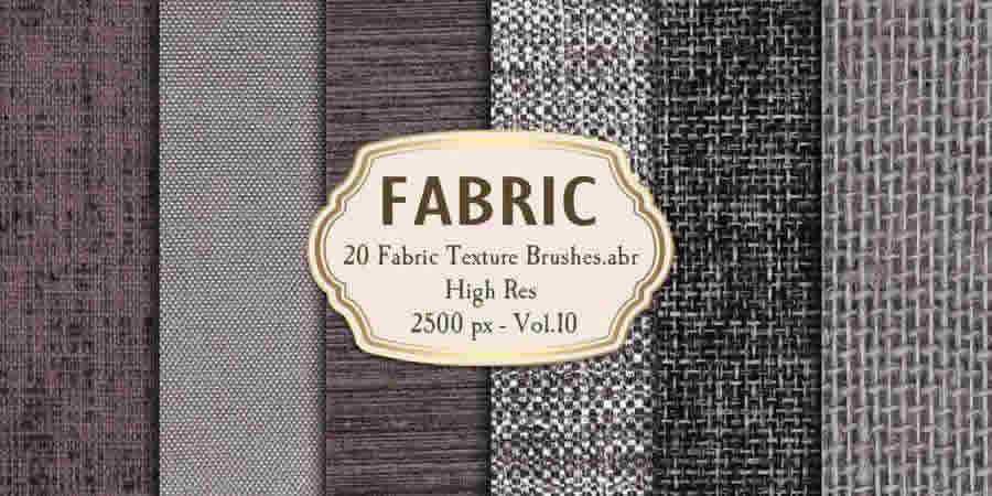 High Resolution Fabric Texture Photoshop Brushes ABR