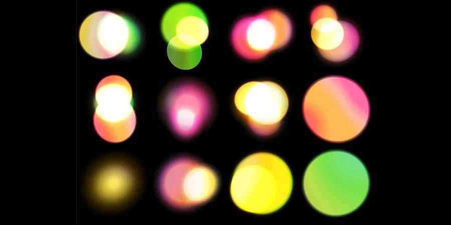 Bokeh Brushes there are 12 Brushes in the pack