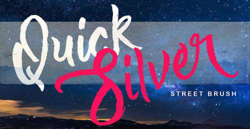 Quick Silver logo font typeface logotype