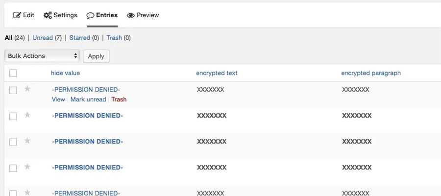 Gravity Forms Encrypted Fields WordPress plugin