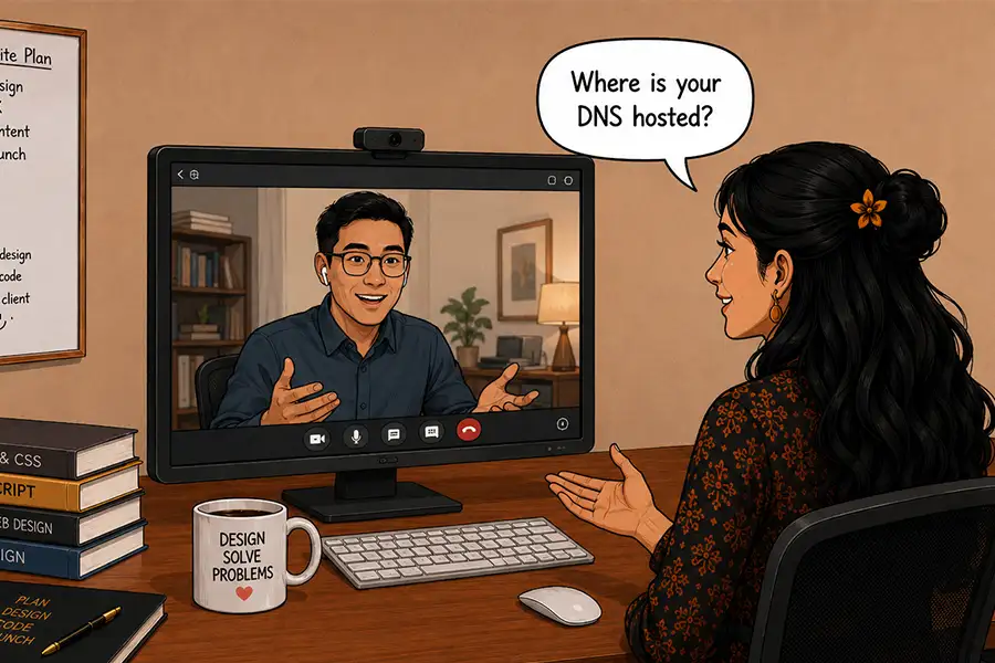 Find out where your client's DNS is hosted before you need to make changes.