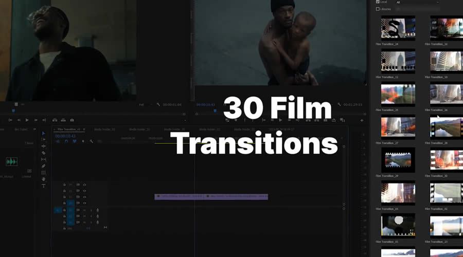 Seamless Film Transitions for Premiere Pro